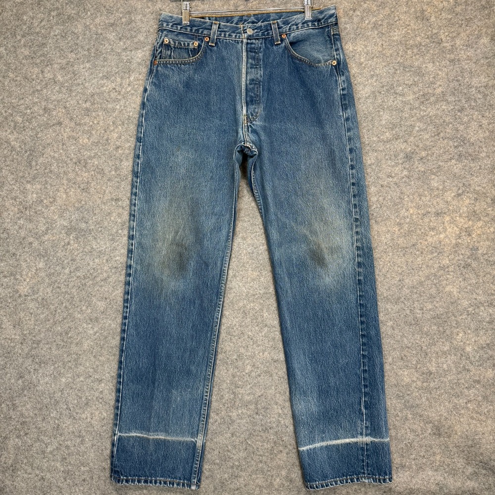 Vintage Levi's 501XX Jeans Mens 36x36 (fits 32x33) Blue Denim Pants USA‎ 90s